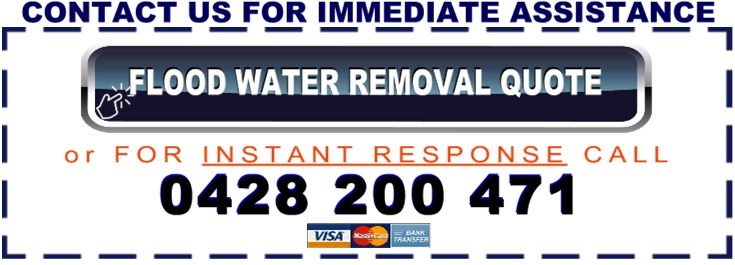 water damage service quote box